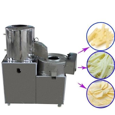 kopen Multifunctionele aardappel schillen en snijmachine Automatische frietmachine en aardappelchips snijmachine online vervaardiging