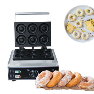 kopen Fastfood Automatische snacks maken machine Elektrische wafelmaker Gebakken Mini 6 Hole online vervaardiging