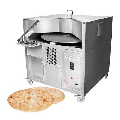 kopen Automatische kleine roterende bak Arabische Pita Tandoori Libanese Chapati Naan Tortilla Bakkerij Oven Arabisch brood online vervaardiging