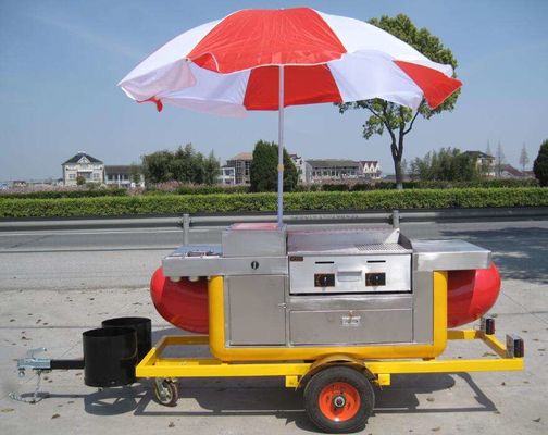 kopen Hoogwaardige wagen hotdog met grill en deep fryer hotdog trailer online vervaardiging