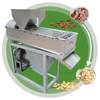 kopen Droge dennennoot Rode huid Grondnotenpeeler Kleine pinda-peelmachine Automatisch online vervaardiging