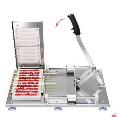 kopen Grill Skewers Voor BBQ Barbecue Kip Bbq Kebab Skewer Machine Lam Bbq Skewering Machine Kebab Maker online vervaardiging