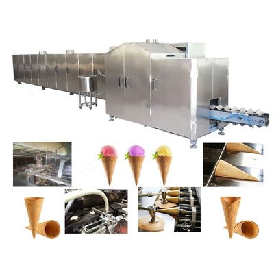 kopen Automatische productielijn voor ijsconen van roestvrij staal 6500-7000 stuks/uur online vervaardiging