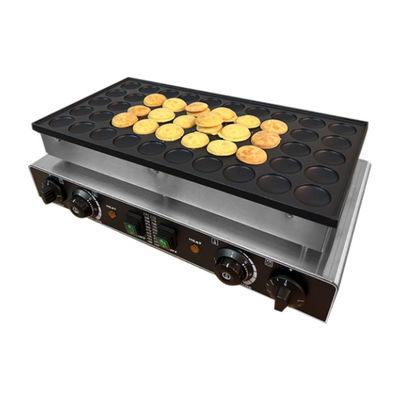 kopen Professionele snackmachine fabrikant roestvrij staal Mini Pancke Machine 50 Holes Dorayaki Pancake Maker Machine online vervaardiging