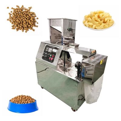 kopen Fabriek Snack Bar Twin Schroef Maïs Puff Snack Extruder Machine 5.5kw online vervaardiging