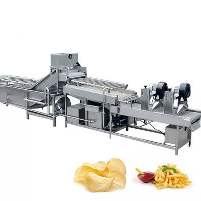 Halfautomatische productielijn van aardappelchips bevroren friet maken machine aardappelchips machine te koop
