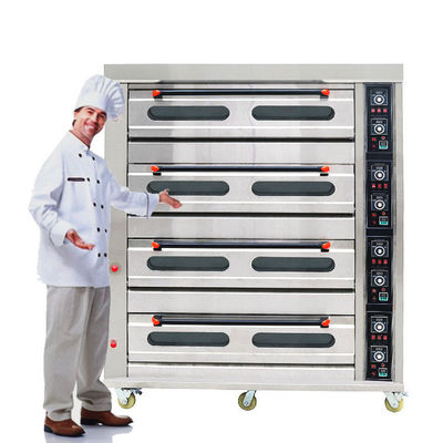 Elektrische commerciële oven voor bakkerijen Gas pizza restaurant Rotesserie oven