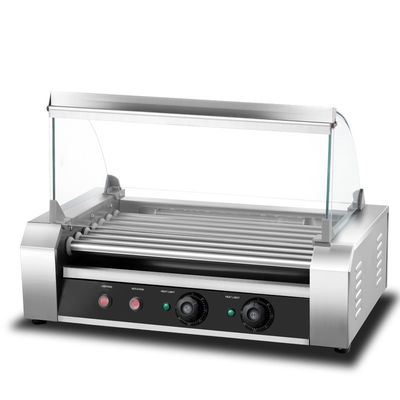 Stalen commerciële snackfood apparatuur Hotdog maken machine Dubbele temperatuurregeling