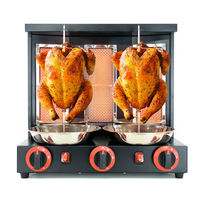 Branders Propane Gyro Machine Broiler Kebab Doner Shawarma Automatische Verticale Rotisserie BBQ Grill
