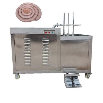 Dubbele buis klysma machine automatische vis vlees worst vulmachine
