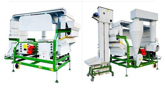 Economische fabriek Graanverwerkingsmachine hoge productiviteit dubbel luchtscherm