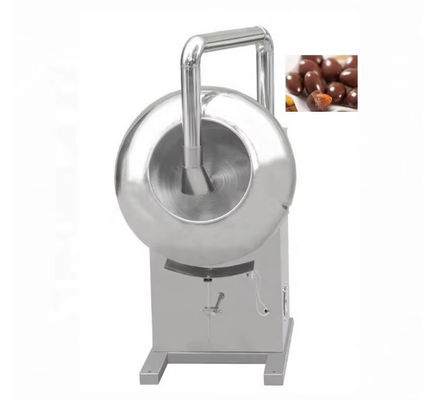 Industriële verkoop Commerciële automatische suikerbedekte gummibeer snoepbedekking chocolade kleine pindakaasbedekkingsmachine
