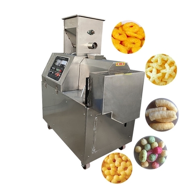 Kleine Mini Geëxpandeerde Aardappel Rijst Tarwe Maïs Meel Bal Stok Chips Snack Voedsel Maken Extrusie Kaas Puff Extruder Maïs Machine